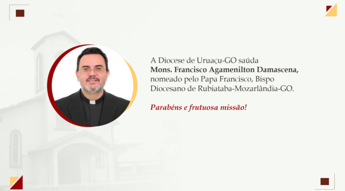 Padre Francisco Agamenilton é nomeado bispo diocesano de Rubiataba-Mozarlândia-GO
