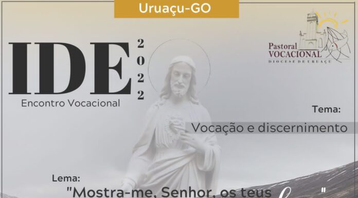 Encontro Vocacional IDE, para rapazes e moças, acontecerá nos dias 20 e 21 de agosto